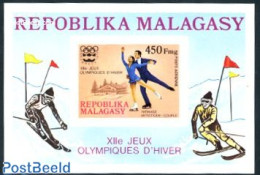 Madagascar 1975 Winter Olympic Games S/s Imperforated, Mint NH, Sport - Olympic Winter Games - Skating - Autres & Non Classés