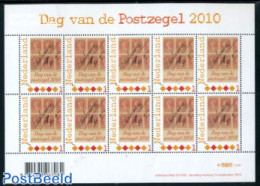 Netherlands 2010 Personal Stamp, Stamp Day M/s, Mint NH, Stamp Day - Stamps On Stamps - Ungebraucht