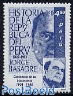 Peru 2004 Jorge Basadre 1v, Mint NH, History - Politicians - Altri & Non Classificati