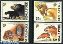 Singapore 1993 Mammals 4v, Mint NH, Nature - Animals (others & Mixed) - Bears - Monkeys - Altri & Non Classificati