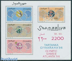 Somalia 1996 Olympic Games Atlanta S/s, Mint NH, Sport - Athletics - Olympic Games - Swimming - Leichtathletik