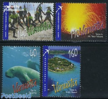 Vanuatu 2010 Expo Shanghai, Tourism 4v, Mint NH, Nature - Transport - Various - Sea Mammals - Ships And Boats - Folklo.. - Schiffe
