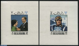 Ras Al-Khaimah 1969 Winter Olympics Winners 2 S/s Imperforated, Mint NH, Sport - Olympic Winter Games - Ras Al-Khaima