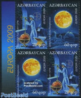 Azerbaijan 2009 Europa, Astronomy 4v From Booklet [+], Mint NH, History - Science - Europa (cept) - Astronomy - Astrologia