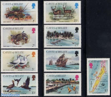 Belize/British Honduras 1984 Cayes, Definitives 9v, Mint NH, Nature - Sport - Transport - Various - Animals (others & .. - Sailing