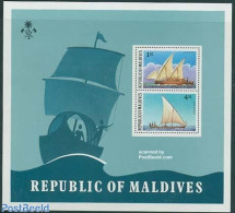 Maldives 1978 Ships S/s, Mint NH, Transport - Ships And Boats - Bateaux