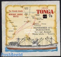 Tonga 1972 November 1972 Overprint 1v, Mint NH, Transport - Various - Ships And Boats - Maps - Bateaux