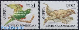 Dominican Republic 1993 UPAEP, Animals 2v, Mint NH, Nature - Animals (others & Mixed) - Birds - Reptiles - U.P.A.E. - Andere & Zonder Classificatie
