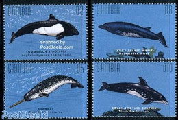 Gambia 1995 Sea Mammals 4v, Mint NH, Nature - Sea Mammals - Gambia (...-1964)