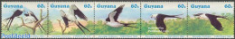 Guyana 1984 Christmas, Birds 5v [::::], Mint NH, Nature - Religion - Birds - Christmas - Weihnachten