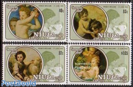 Niue 1982 Christmas 4v, Mint NH, Religion - Christmas - Art - Paintings - Natale