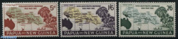 Papua New Guinea 1962 South Pacific Conference 3v, Mint NH, Various - Maps - Geografia