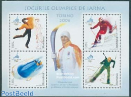 Romania 2006 Olympic Winter Games S/s, Mint NH, Sport - (Bob) Sleigh Sports - Olympic Winter Games - Skating - Skiing - Unused Stamps