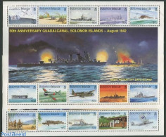 Solomon Islands 1992 Guadalcanal 2 S/s, Mint NH, History - Transport - Militarism - World War II - Aircraft & Aviation.. - Militares