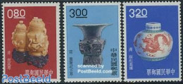 Taiwan 1962 Old Art Objects 3v, Mint NH, Art - Art & Antique Objects - Other & Unclassified
