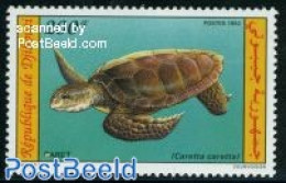 Djibouti 1992 Sea Turtle 1v, Mint NH, Nature - Reptiles - Turtles - Gibuti (1977-...)