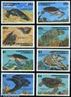 Dominica 1993 Sea Turtles 8v, Mint NH, Nature - Reptiles - Turtles - Dominicaine (République)