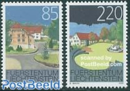Liechtenstein 2005 Definitives, Buildings 2v, Mint NH, Art - Architecture - Unused Stamps