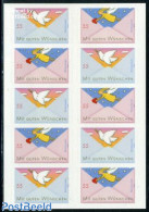 Germany, Federal Republic 2010 Wishing Stamps Foil Booklet, Mint NH, Nature - Religion - Birds - Angels - Christmas - .. - Ongebruikt