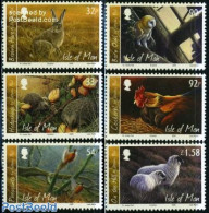 Isle Of Man 2009 Animals By Jeremy Paul 6v, Mint NH, Nature - Animals (others & Mixed) - Birds - Cattle - Hedgehog - O.. - Isle Of Man