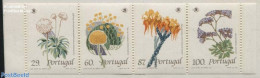 Portugal 1989 Wild Flowers 4v In Booklet, Mint NH, Nature - Flowers & Plants - Stamp Booklets - Neufs