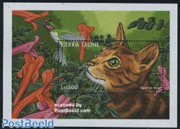 Sierra Leone 1997 Cat S/s, Mint NH, Nature - Cats - Sonstige & Ohne Zuordnung