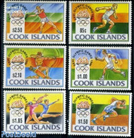 Cook Islands 1996 Olympic Games Atlanta 6v, Mint NH, Sport - Athletics - Olympic Games - Shooting Sports - Athlétisme