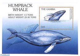 Gambia 2002 Humpback Whale S/s, Mint NH, Nature - Sea Mammals - Gambie (...-1964)