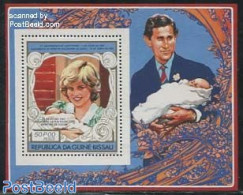 Guinea Bissau 1982 Birth Of William S/s, Mint NH, History - Charles & Diana - Kings & Queens (Royalty) - Royalties, Royals