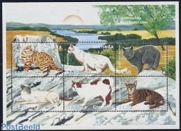 Grenada 2000 Cats 6v M/s, Mint NH, Nature - Cats - Other & Unclassified