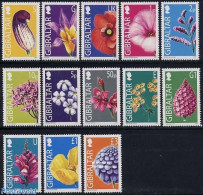 Gibraltar 2004 Definitives, Flowers 13v, Mint NH, Nature - Flowers & Plants - Gibraltar