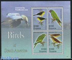 Guyana 2006 Birds 4v M/s, Mint NH, Nature - Birds - Parrots - Guyane (1966-...)