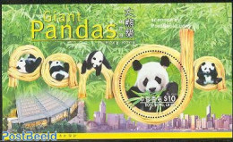 Hong Kong 1999 Panda Bears S/s, Mint NH, Nature - Various - Round-shaped Stamps - Pandas - Ungebraucht