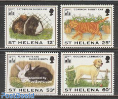 Saint Helena 1994 Domestic Animals 4v, Mint NH, Nature - Animals (others & Mixed) - Cats - Dogs - Rabbits / Hares - St. Helena