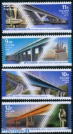 Russia 2010 Bridges 4v, Mint NH, Transport - Automobiles - Ships And Boats - Art - Bridges And Tunnels - Autos