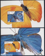 Turks And Caicos Islands 1991 Butterflies 2 S/s, Mint NH, Nature - Butterflies - Sonstige & Ohne Zuordnung