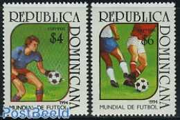 Dominican Republic 1994 World Cup Football 2v, Mint NH, Sport - Football - Autres & Non Classés