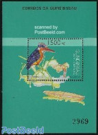 Guinea Bissau 1992 Canoe, Bird S/s, Mint NH, Nature - Sport - Birds - Kayaks & Rowing - Kingfishers - Canottaggio