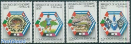 Honduras 1981 World Cup Footba11 1982 4v, Mint NH, Sport - Various - Football - Maps - Aardrijkskunde