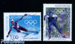 Liechtenstein 2010 Olympic Winter Games 2v, Mint NH, Sport - Olympic Winter Games - Skiing - Ongebruikt
