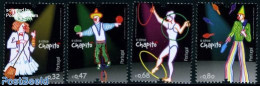 Portugal 2010 Circus 4v, Mint NH, Performance Art - Circus - Unused Stamps