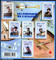 France 2010 Aviation Pioneers 6v M/s, Mint NH, Transport - Aircraft & Aviation - Ongebruikt