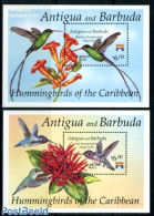 Barbuda 1993 Hummingbirds 2 S/s, Mint NH, Nature - Birds - Flowers & Plants - Hummingbirds - Barbuda (...-1981)