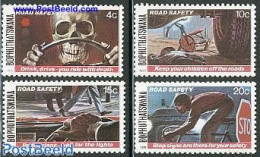 Bophuthatswana 1978 Traffic Safety 4v, Mint NH, Sport - Transport - Cycling - Automobiles - Traffic Safety - Radsport