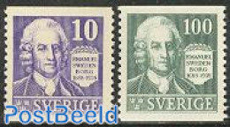 Sweden 1938 E. Swedenborg 2v :=:, Mint NH, Science - Chemistry & Chemists - Neufs