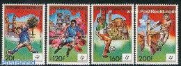 Central Africa 1989 World Cup Football Italy 4v, Mint NH, Sport - Football - Centrafricaine (République)