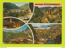 Record Andorra ANDORRE Multivues N°68 Chevaux VOIR DOS Et Timbre - Andorra