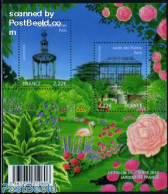 France 2009 Salon Du Timbre, Gardens S/s, Mint NH, Nature - Birds - Flowers & Plants - Gardens - Roses - Ongebruikt