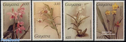 Guyana 1987 Orchids 4v, Mint NH, Nature - Flowers & Plants - Orchids - Guiana (1966-...)