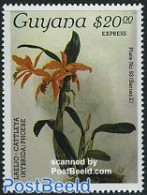 Guyana 1988 Orchid 1v, Mint NH, Nature - Flowers & Plants - Orchids - Guyana (1966-...)